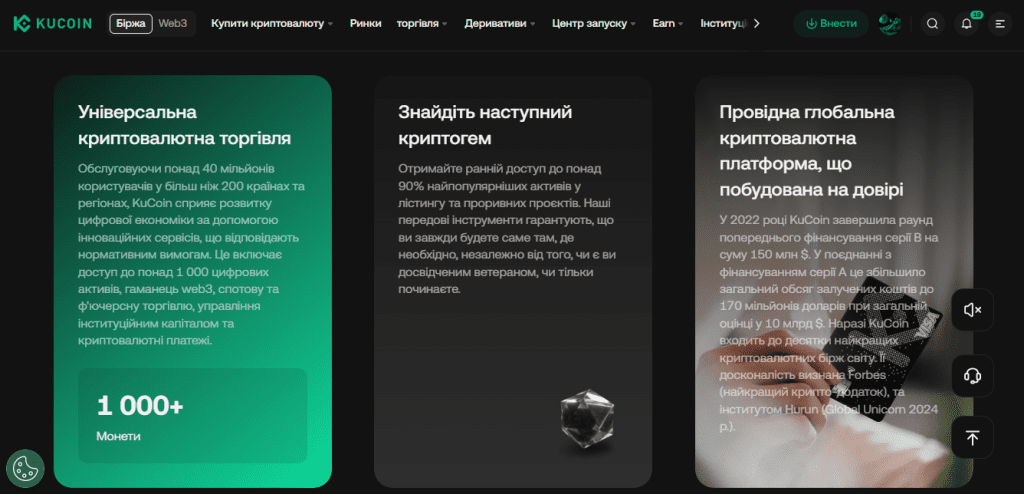 Загальна інформація про біржу KuCoin