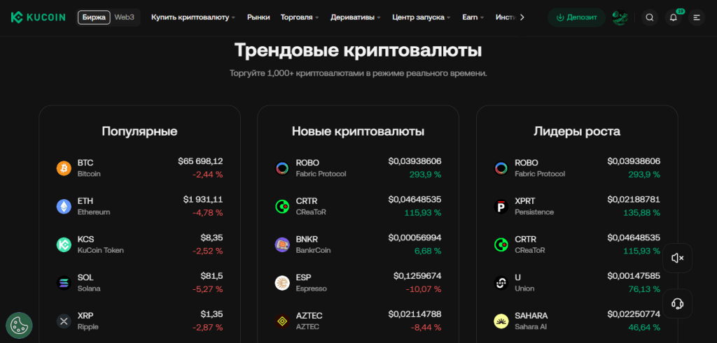 Поддерживаемые криптовалюты на KuCoin: широкий выбор монет